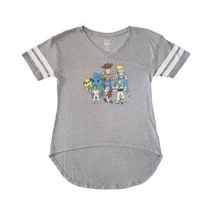TOY STORY 4~Gray V-Neck Short Sleeve Tee~Junior